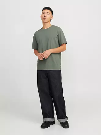 JACK & JONES | T-Shirt Slim Fit "JJEORGANIC" | olive